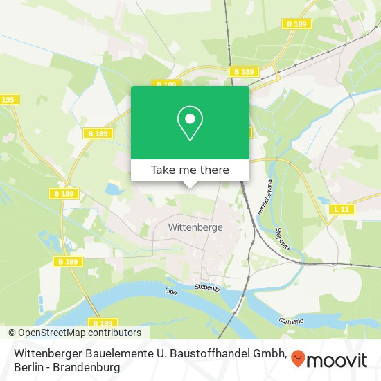 Wittenberger Bauelemente U. Baustoffhandel Gmbh map