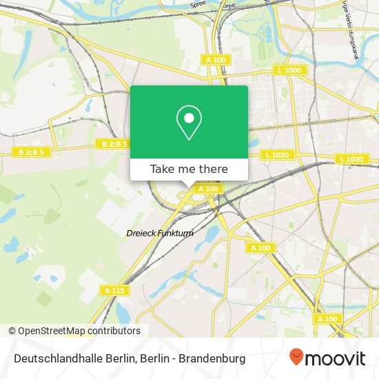 Deutschlandhalle Berlin map