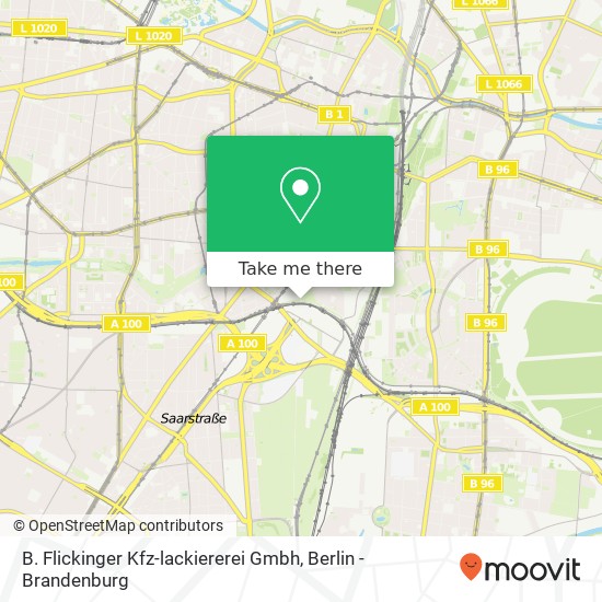 Карта B. Flickinger Kfz-lackiererei Gmbh