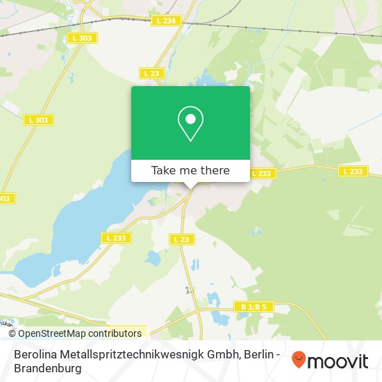 Карта Berolina Metallspritztechnikwesnigk Gmbh