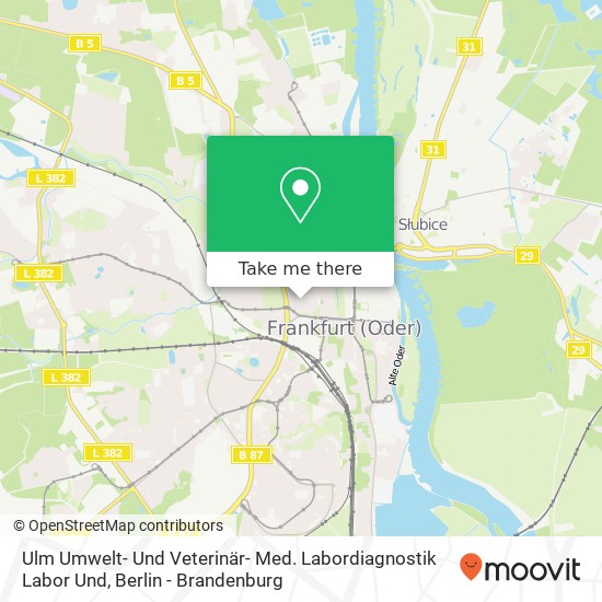 Карта Ulm Umwelt- Und Veterinär- Med. Labordiagnostik Labor Und