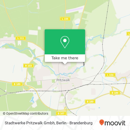 Stadtwerke Pritzwalk Gmbh map