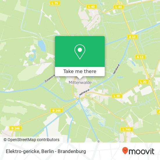 Карта Elektro-gericke