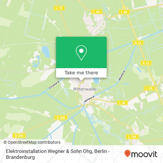 Elektroinstallation Wegner & Sohn Ohg map