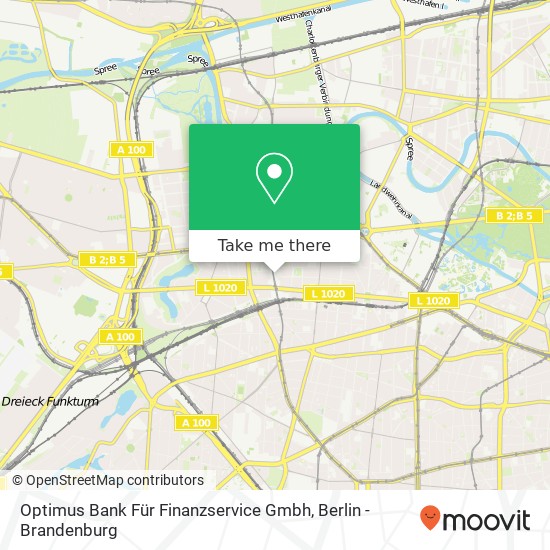 Optimus Bank Für Finanzservice Gmbh map