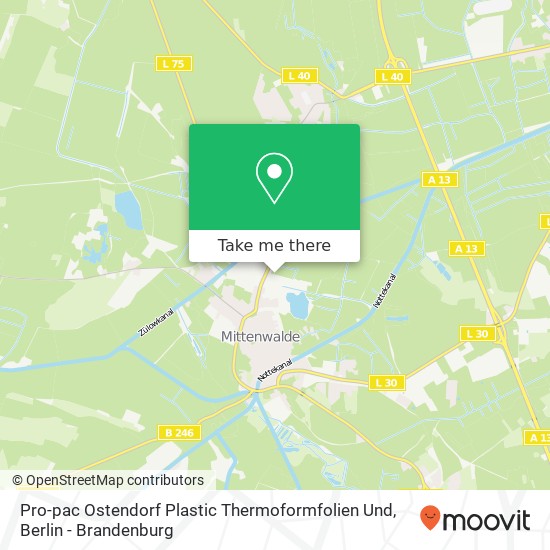 Карта Pro-pac Ostendorf Plastic Thermoformfolien Und
