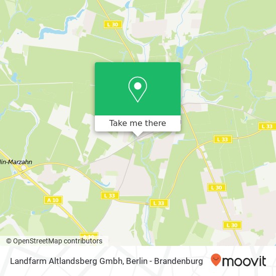 Карта Landfarm Altlandsberg Gmbh