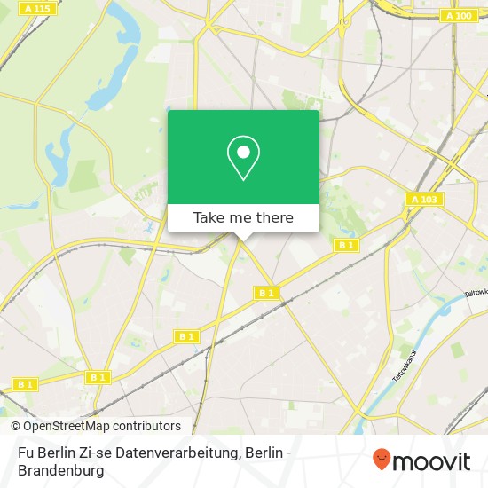Карта Fu Berlin Zi-se Datenverarbeitung