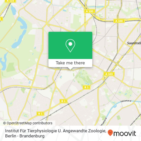 Institut Für Tierphysiologie U. Angewandte Zoologie map