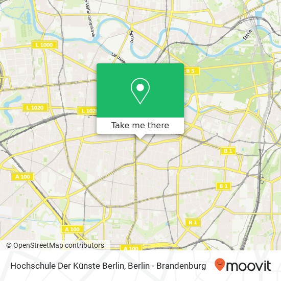 Hochschule Der Künste Berlin map