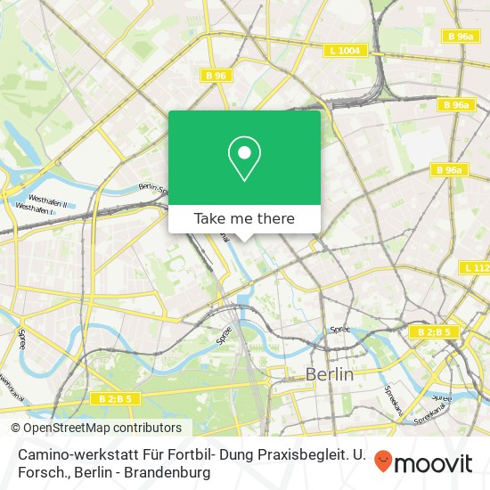 Карта Camino-werkstatt Für Fortbil- Dung Praxisbegleit. U. Forsch.