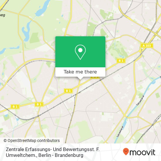 Zentrale Erfassungs- Und Bewertungsst. F. Umweltchem. map