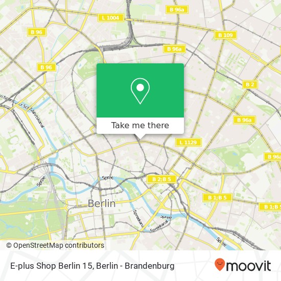 E-plus Shop Berlin 15 map