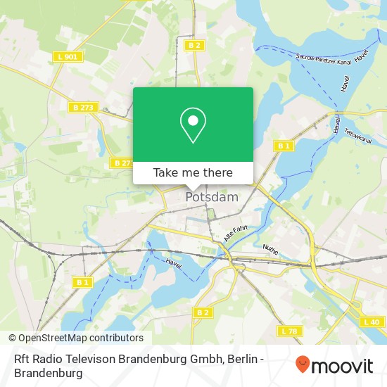 Карта Rft Radio Televison Brandenburg Gmbh