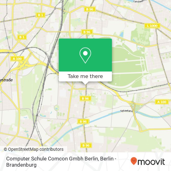 Карта Computer Schule Comcon Gmbh Berlin