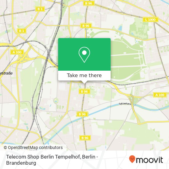 Telecom Shop Berlin Tempelhof map