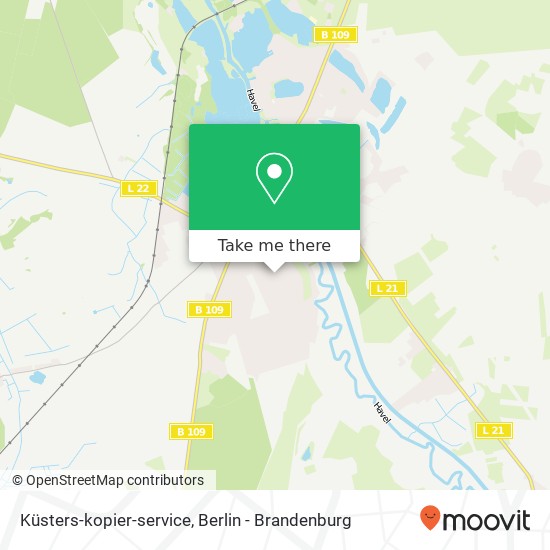 Карта Küsters-kopier-service
