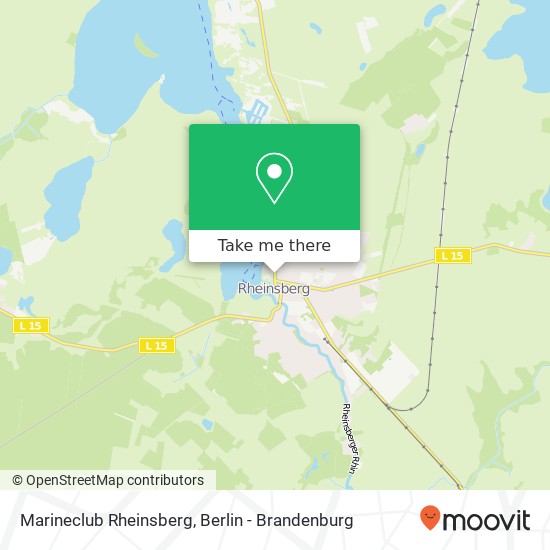 Marineclub Rheinsberg map