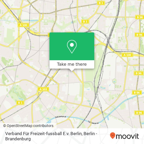 Verband Für Freizeit-fussball E.v. Berlin map
