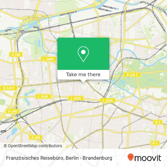 Französisches Reisebüro map