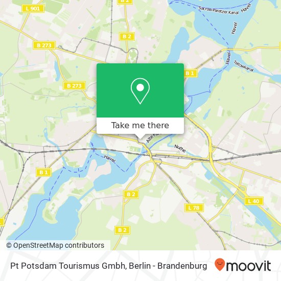 Pt Potsdam Tourismus Gmbh map