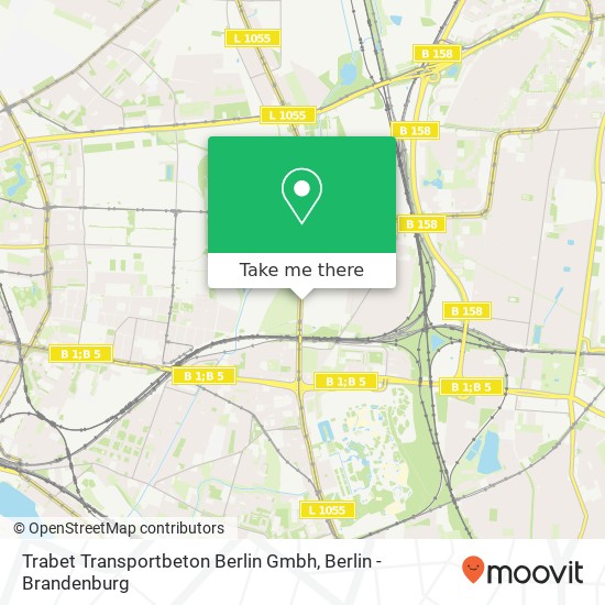 Карта Trabet Transportbeton Berlin Gmbh