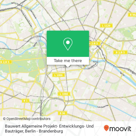Карта Bauwert Allgemeine Projekt- Entwicklungs- Und Bauträger