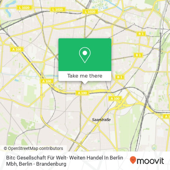 Карта Bitc Gesellschaft Für Welt- Weiten Handel In Berlin Mbh