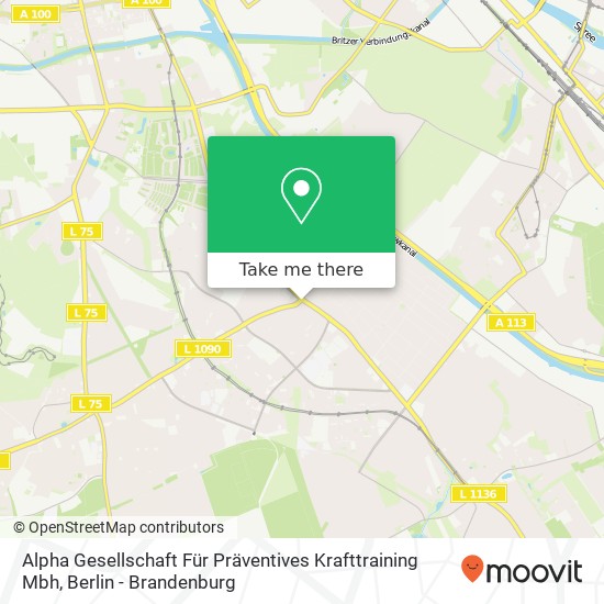 Alpha Gesellschaft Für Präventives Krafttraining Mbh map