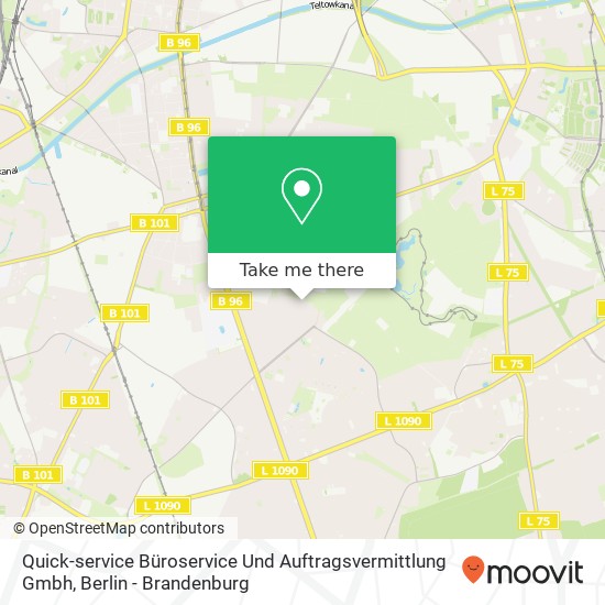 Карта Quick-service Büroservice Und Auftragsvermittlung Gmbh