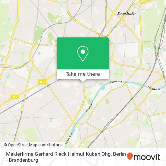 Maklerfirma Gerhard Rieck Helmut Kuban Ohg map