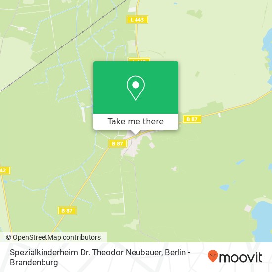 Spezialkinderheim Dr. Theodor Neubauer map