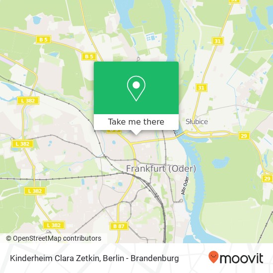 Карта Kinderheim Clara Zetkin