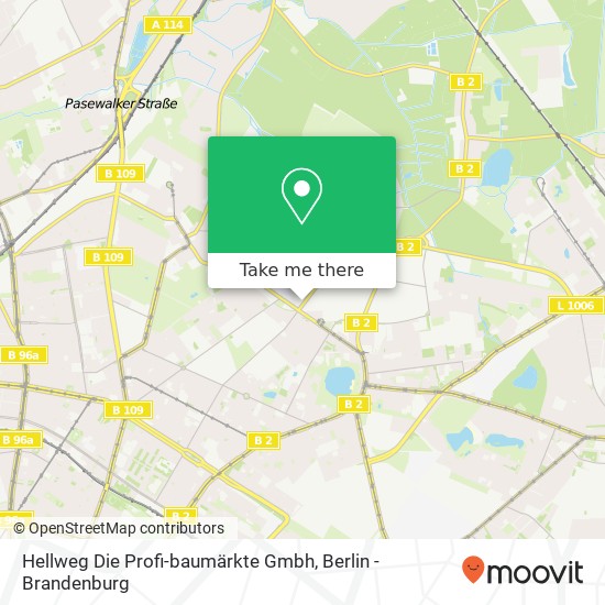 Карта Hellweg Die Profi-baumärkte Gmbh