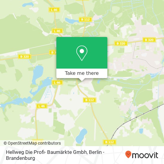 Карта Hellweg Die Profi- Baumärkte Gmbh