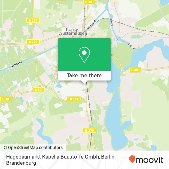 Hagebaumarkt Kapella Baustoffe Gmbh map