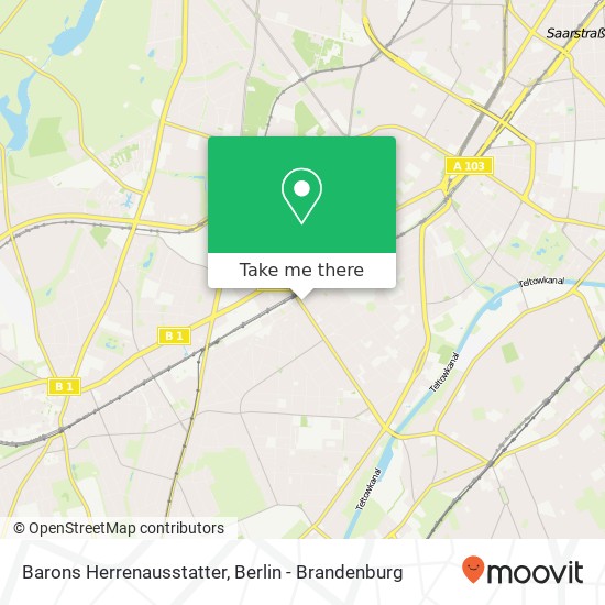 Barons Herrenausstatter map