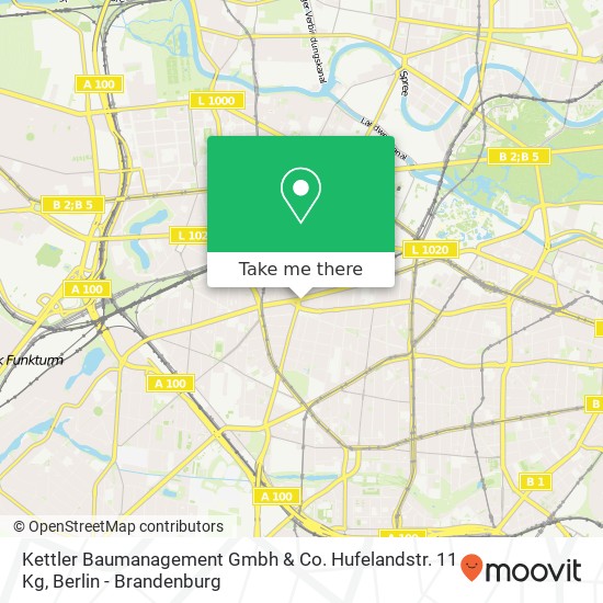 Kettler Baumanagement Gmbh & Co. Hufelandstr. 11 Kg map