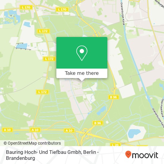 Bauring Hoch- Und Tiefbau Gmbh map