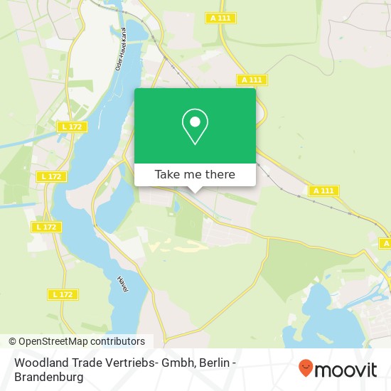 Woodland Trade Vertriebs- Gmbh map