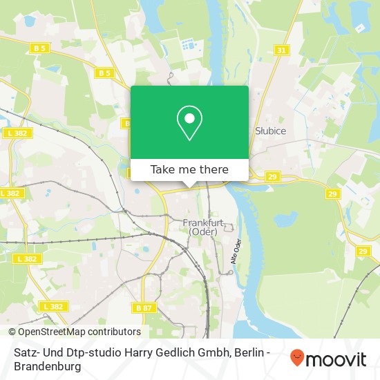 Satz- Und Dtp-studio Harry Gedlich Gmbh map