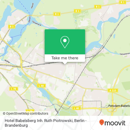 Hotel Babelsberg Inh. Ruth Piotrowski map