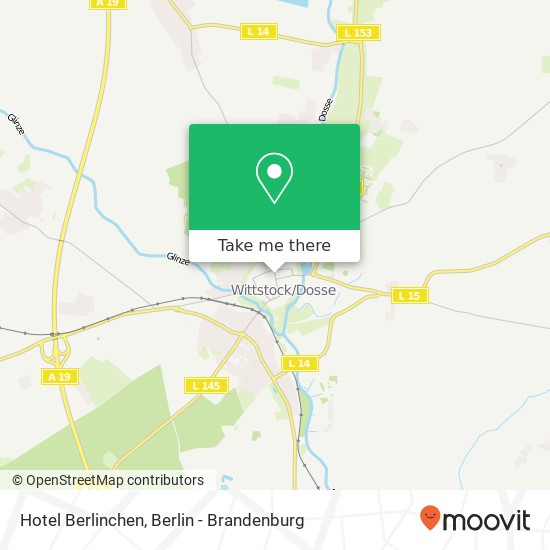 Hotel Berlinchen map