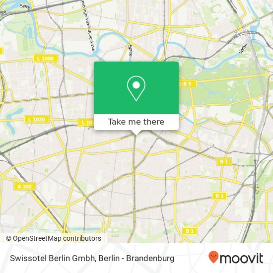 Swissotel Berlin Gmbh map