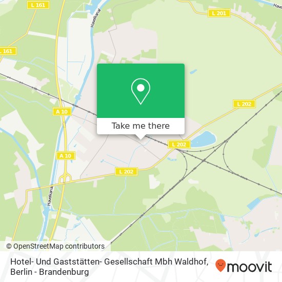 Карта Hotel- Und Gaststätten- Gesellschaft Mbh Waldhof