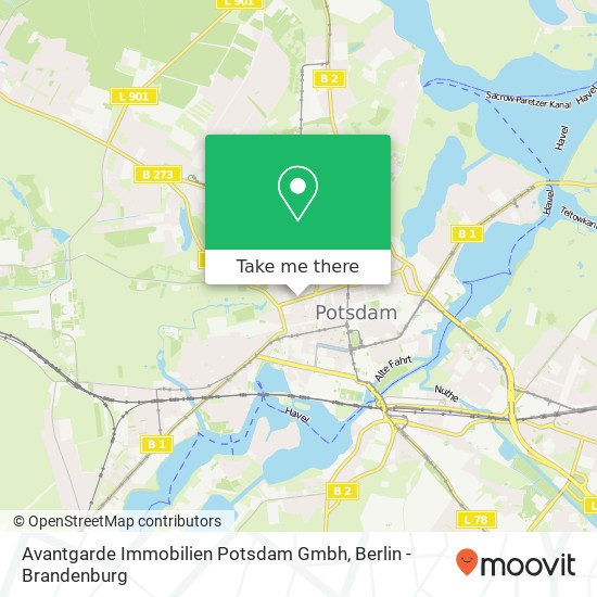 Карта Avantgarde Immobilien Potsdam Gmbh