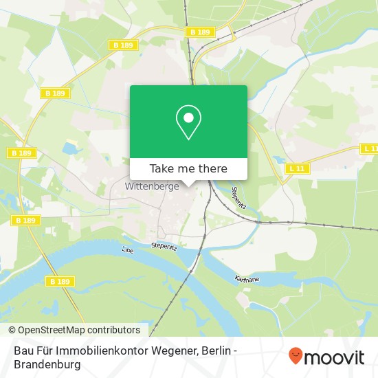 Bau Für Immobilienkontor Wegener map