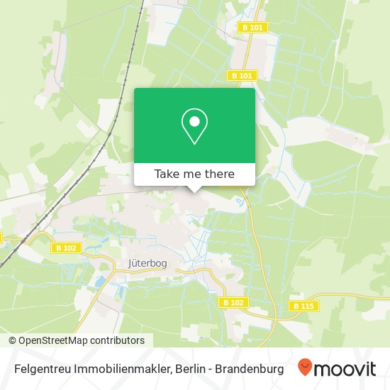 Felgentreu Immobilienmakler map