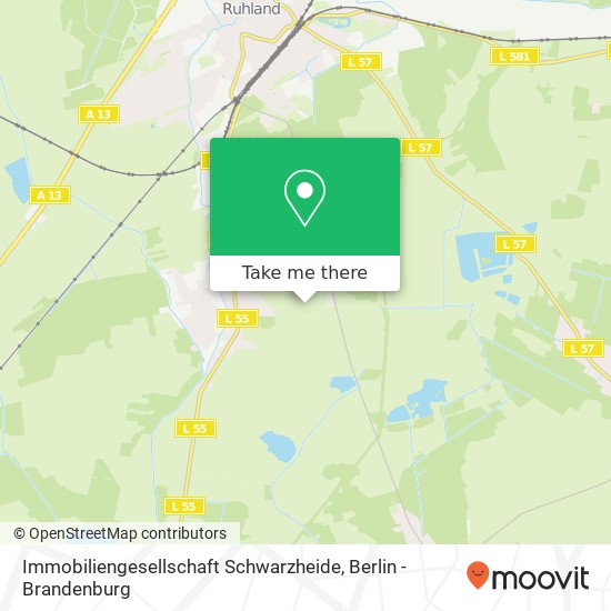Immobiliengesellschaft Schwarzheide map