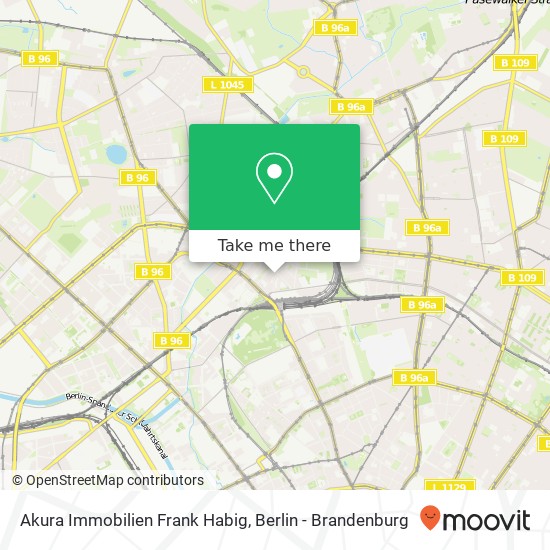 Akura Immobilien Frank Habig map